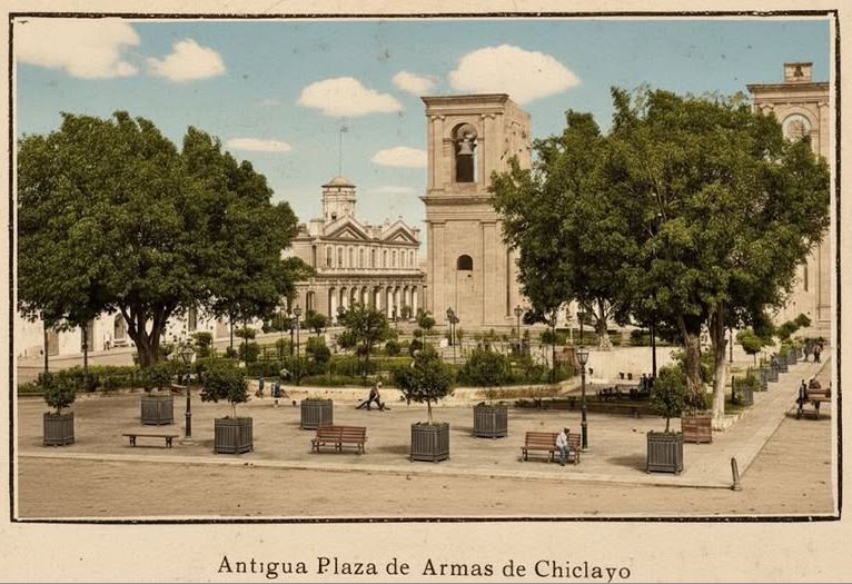 Plaza de Armas de Chiclayo a finales del siglo 19