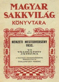 Portada de "Nemzeti Mesterverseny 1932" (Campeonato Nacional de Maestros de 1932)