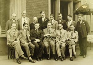 Foto grupal de los jugadores de Mährisch-Ostrau de 1933.